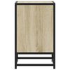 vidaXL Bedside Cabinet Set of 2 Sonoma Oak Engineered Wood, Metal