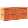 vidaXL Garden Planter Wax brown Solid pine wood 59.1x19.7x27.6 in