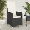 vidaXL Reclining Garden Chair Set of 2 Black PE rattan Regular