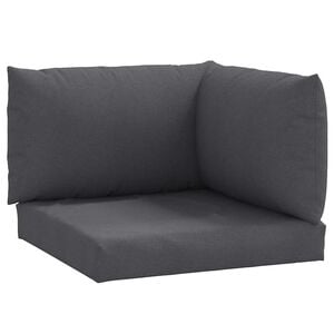 vidaXL Pallet Cushion Melange Anthracite 100% Polyester