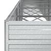 vidaXL Garden Raised Bed Silver Galvanized Steel Extra Long