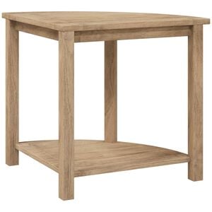 vidaXL Bathroom Side Table Natural Teak Solid teak wood 17.7 in