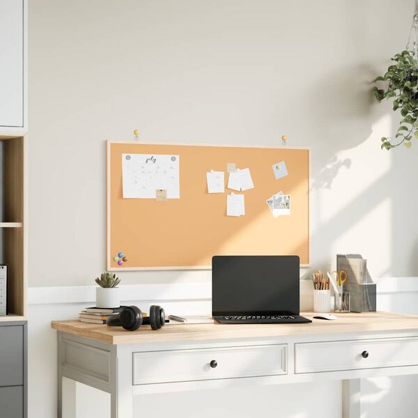 vidaXL Cork Board with Solid Pine Wood Frame 39.4x21.7"