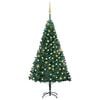 vidaXL Artificial Christmas Tree Green, shiny gold, matte gold, bronze