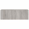 vidaXL TV Wall Cabinet Set of 2 Grey Sonoma Engineered Wood Medium