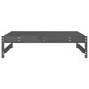 vidaXL Garden Footstool Grey Solid Pine Wood 47.2x33.1x11.8 in Modular