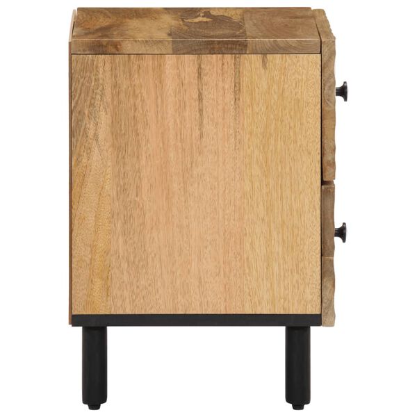 vidaXL Bedside Cabinet Natural Mango Wood