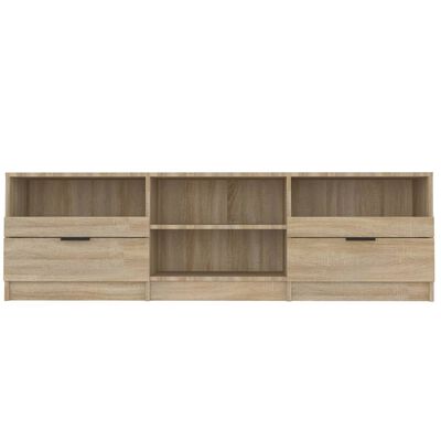 vidaXL TV Cabinet Sonoma Oak 59.1"x13.2"x17.7" Engineered Wood