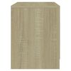vidaXL Bedside Cabinet Set of 2 Sonoma Oak Engineered wood Compact