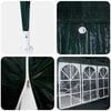 vidaXL Party Tent Green and White 400 x 400 x 266 cm
