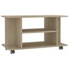vidaXL TV Cabinet Sonoma Oak Engineered Wood 31.5x15.7x17.7 in