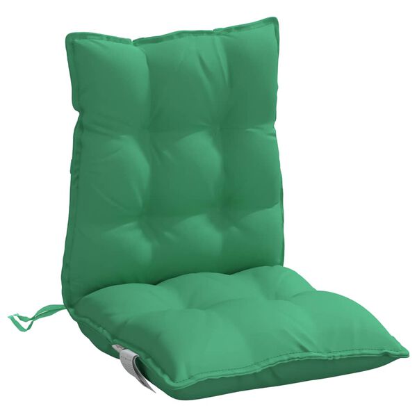 vidaXL Lowback Chair Cushion Set of 6 Green Oxford fabric (100% polyester)