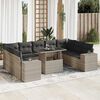 vidaXL Garden Sofa Set Light grey