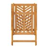 vidaXL Reclining Garden Chair Set of 2 Natural wood color