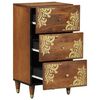 vidaXL Sideboard Brown 15.75 x 12.99 x 29.53 in Solid Mango Wood