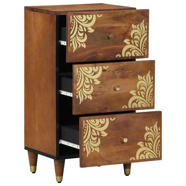 vidaXL Sideboard Brown 15.75 x 12.99 x 29.53 in Solid Mango Wood