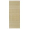 vidaXL Carpet Natural bamboo Bamboo, polypropylene, PVC 59.1 x 78.7 in