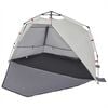vidaXL Beach Tent 3-Person Gray Quick Release Waterproof