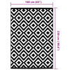 vidaXL Patio Carpet ARAKIL Grey 63.0x90.6" PP
