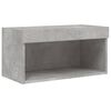 vidaXL 5 Piece TV Wall Units with LED Concrete Gray Engineered Wood