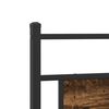 vidaXL Bed Frame Smoked Oak Steel, engineered wood Full Bed Frame