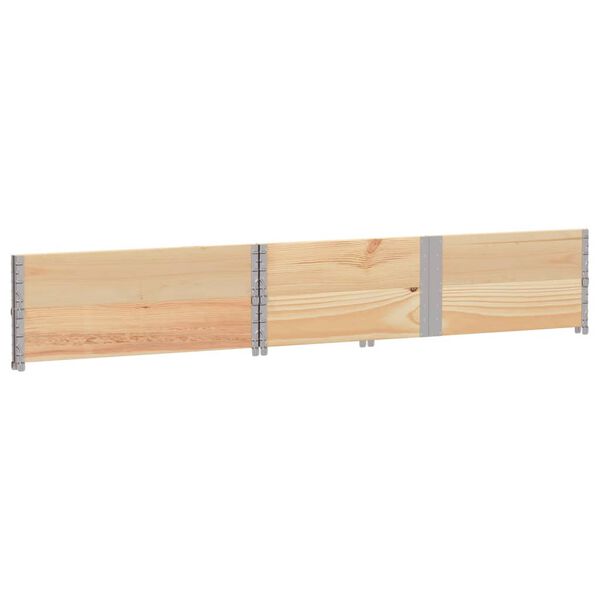 vidaXL Pallet Collars 2 pcs 59.1x39.4" Solid Wood Pine