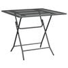 vidaXL Garden Table Anthracite Expanded metal mesh Large Durable