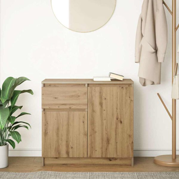 vidaXL Sideboard Artisan Oak Engineered Wood Medium Sideboard