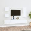 vidaXL TV Cabinet Set Set of 5 White Engineered wood 5 Piece Set