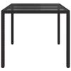 vidaXL Garden Dining Table Black 59.1" x 35.4" x 29.5" Poly rattan