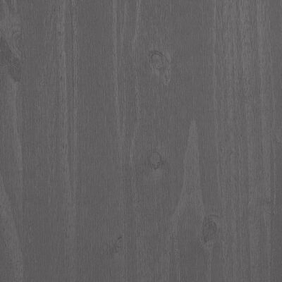 vidaXL Console Table HAMAR Light Gray 35.4"x13.8"x35.4" Solid Wood Pine