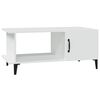 vidaXL Coffee Table White Engineered wood, metal Small Coffee Table