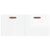 vidaXL Wall Cabinet High gloss white Engineered wood Wall Cabinet