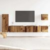 vidaXL TV Cabinet Set Old wood Engineered wood Standard TV Cabinet Set