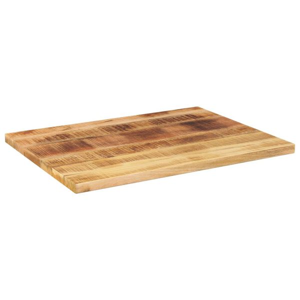 vidaXL Table Top Natural Solid rough mango wood 27.6x23.6x1.5 in Durable