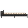 vidaXL Bed Frame without Mattress Black 53.9"x74.8" Full Faux Leather