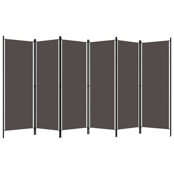 vidaXL 6-Panel Room Divider Anthracite 118.1"x70.9"