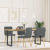 vidaXL Dining Chair Set of 4 Dark Grey