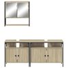 vidaXL Bathroom Furniture Set Sonoma oak