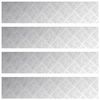 vidaXL Stair Tread Rectangular 4 pcs Silver 35.43 x 7.87 in Aluminium