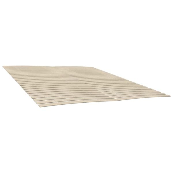 vidaXL Slatted Bed Base Natural wood color Solid poplar wood 35.4x78.7 in