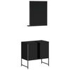 vidaXL Bathroom Cabinet Set Black