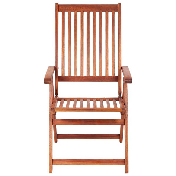 vidaXL Garden Chair Set of 4 Natural Brown Solid acacia wood Medium