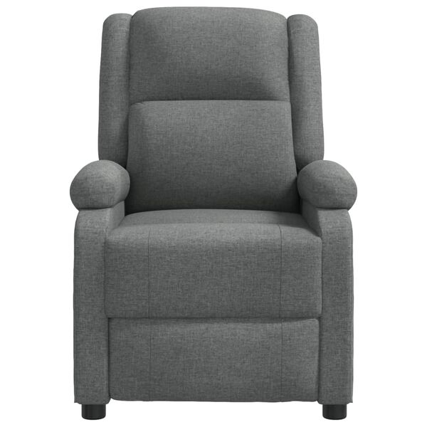vidaXL Recliner Dark Gray Fabric