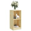 vidaXL Side Cabinet Natural wood Solid pinewood Medium Side Cabinet