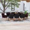 vidaXL Garden Dining Set Black