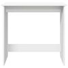 vidaXL Desk White Engineered wood Compact Simplistic Desk