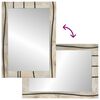 vidaXL Bathroom Mirror with Mirror Brown 27.56 x 19.69 x 0.98 in