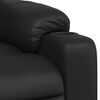 vidaXL Massage Recliner Chair Black Faux leather, wood, metal Single