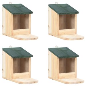 vidaXL Squirrel House Natural Wood Firwood, PVC Medium Tiltable